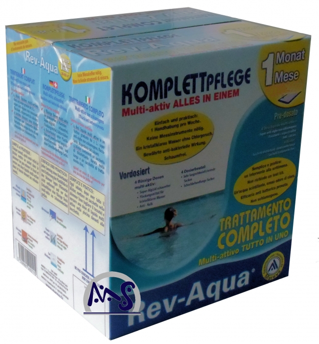 Rev Aqua 30 bis 60 m³ Pool Chlor Flockung Algenmittel